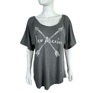 Pimatee Women’s Dolman Sleeve Gray New Mexico Arrow Print Tee